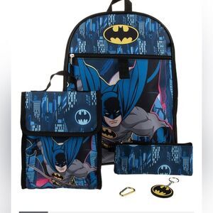 Batman 5 piece backpack set